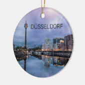 Dusseldorf Skyline Deutschland Holiday Sunset Souv Keramik Ornament (Links)