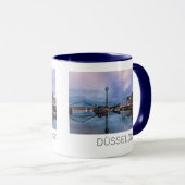 Dusseldorf Skyline Germany Holiday Sunset Souvenir Tasse (VorderseiteRechts)