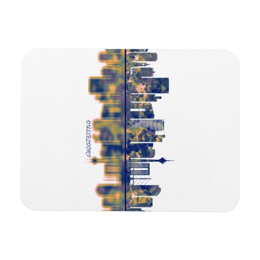 Dusseldorf Skyline Magnet (Horizontal)