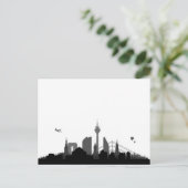 Düsseldorf Skyline - Postkarte / Grußkarte (Stehend Vorderseite)
