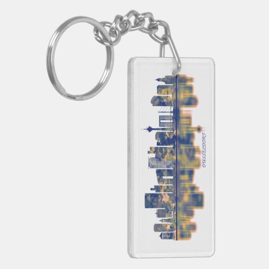 Dusseldorf Skyline Schlüsselanhänger (Vorderseite links)