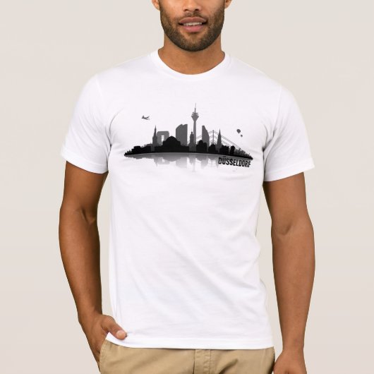 Düsseldorf Skyline T-Shirt (Vorderseite)