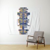 Dusseldorf Skyline Wandteppich (Beispiel (Horizontal))