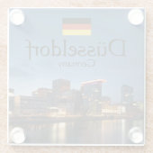 Dusseldorf Souvenir Glasuntersetzer (Rückseite)