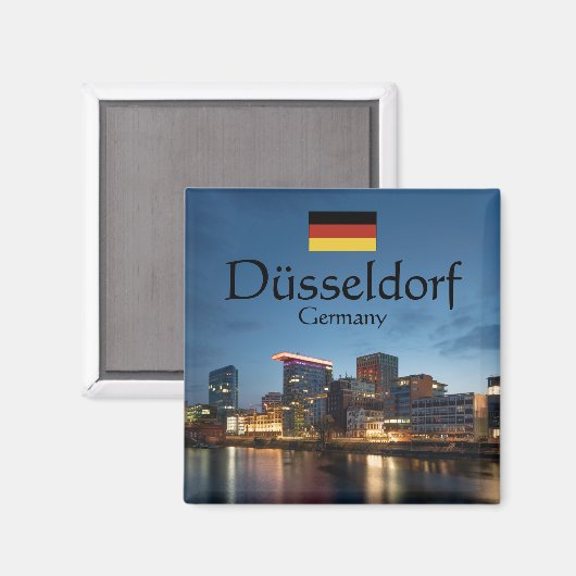 Dusseldorf Souvenir Magnet (Vorderseite/Rückseite)