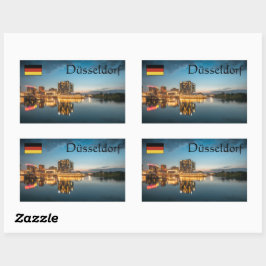 Dusseldorf Souvenir Rechteckiger Aufkleber