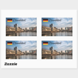 Dusseldorf Souvenir Rechteckiger Aufkleber