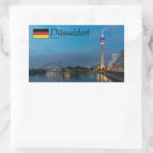 Dusseldorf Souvenir Rechteckiger Aufkleber (Tasche)