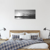 Düsseldorfer Rheinkirmes im Sonnenuntergan Leinwanddruck (Insitu (Schlafzimmer))