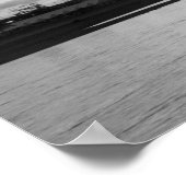 Düsseldorfer Rheinkirmes im Sonnenuntergang Poster (Ecke)