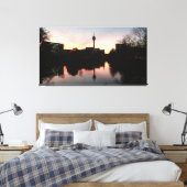 Düsseldorfer Sonnenaufgang Leinwanddruck (Insitu (Schlafzimmer))