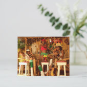 Dusstilldaan-Karibische Reggea-Bar-Postkarte Postkarte (Stehend Vorderseite)