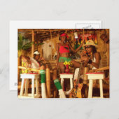 Dusstilldaan-Karibische Reggea-Bar-Postkarte Postkarte (Vorne/Hinten)