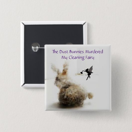 Dust Bunnies Button (Vorne & Hinten)