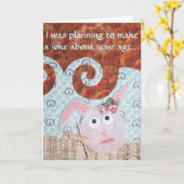 Dust Bunny Birthday - Hutch Bunnies Karte (Gelbe Blume)