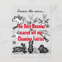 Dust Bunny Clearing Fee Rabbit Entschuldigung Mess