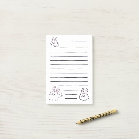 Dust Bunny Notes Post-it Klebezettel (Auf Schreibtisch)