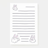 Dust Bunny Notes Post-it Klebezettel (Vorderseite)
