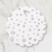 Dust Confetti Wasserfarbe Punkte Liebesmarken Geschenkanhänger (Rückseite)