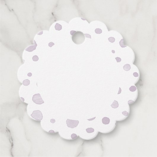 Dust Confetti Wasserfarbe Punkte Liebesmarken Geschenkanhänger (Vorderseite)