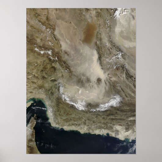 Dust storm in Iran Poster (Vorne)