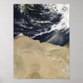 Dust storm over Egypt Poster (Vorne)