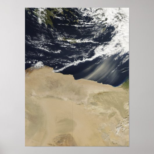 Dust storm over Egypt Poster (Vorne)