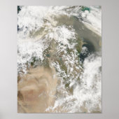Dust storms over the Middle East Poster (Vorne)