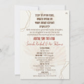 Dust & Terracotta Boho Judisch Hebräisch Chuppah D (Rückseite)