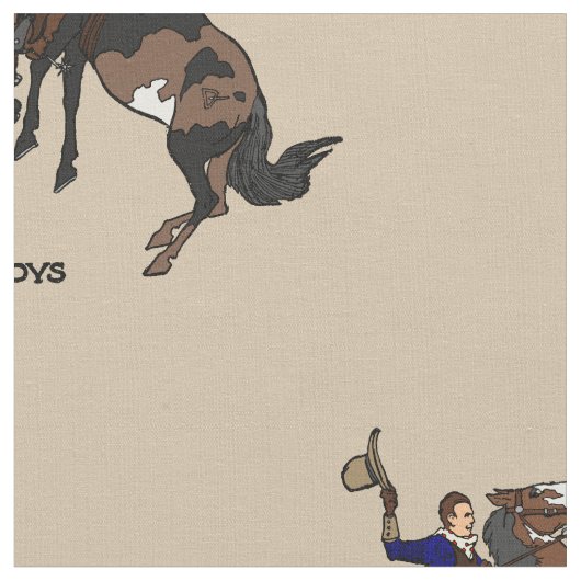 Dustbowl Cowboys Stoff (Nahaufnahme)