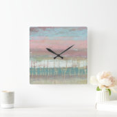 Dusted Horizon Quadratische Wanduhr (Zuhause)