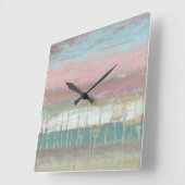 Dusted Horizon Quadratische Wanduhr (Winkel)