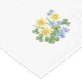 Düster botanischer Dark-Academia-Blumentischläufer Tischdecke (Schrägansicht)