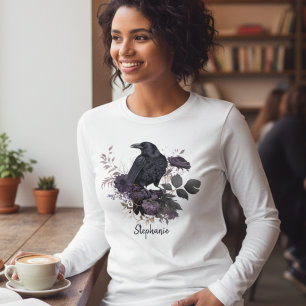 Düster Gothic Rabe Dunkle Akademie Tri-Blend Shirt