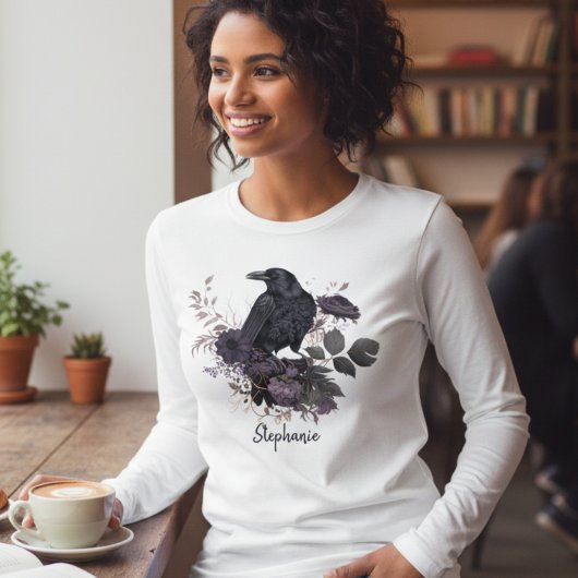 Düster Gothic Rabe Dunkle Akademie Tri-Blend Shirt