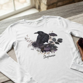 Düster Gothic Rabe Dunkle Akademie Tri-Blend Shirt