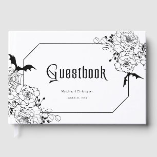 Düster-gotische Blumenhochzeit Gästebuch
