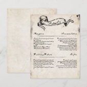Düster-gotische Details Karte (Vorne/Hinten)