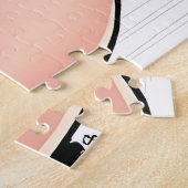 Düster-gotische Frau mit Rose  Dunkle Ästhetik Puzzle (Seite)