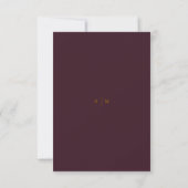 Düster gotischer Wappen Navy Burgund Gold Mittelal Save The Date (Rückseite)