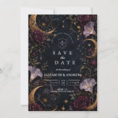 Düster Hochzeit Himmlisch Save The Date (Vorderseite)