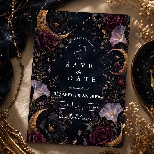 Düster Hochzeit Himmlisch Save The Date