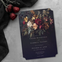 Düster-romantische dunkle florale gotische Hochzei