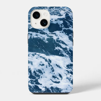 Düsterblaue Meereswellen iPhone 14 Hülle