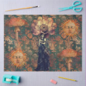 Düstere Fantasy-Garten Collage Decoupage Seidenpapier (Basteln)