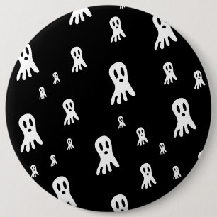 Düstere Halloween-Geister  Button