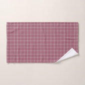 düstere Rose Fensterpaneel Gingham Badhandtuch Set (Handtuch)