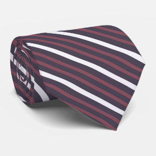 Düstere Rot-, Purpur-Grau- und Geisterweiße Streif Krawatte