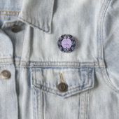 Düstere schwarze Blumen Hochzeit klassischer Paarn Button (Beispiel)