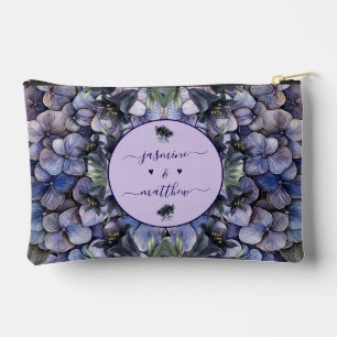 Düstere schwarze Blumen-Klassiker-Namen Hochzeitsp Zubehörtasche